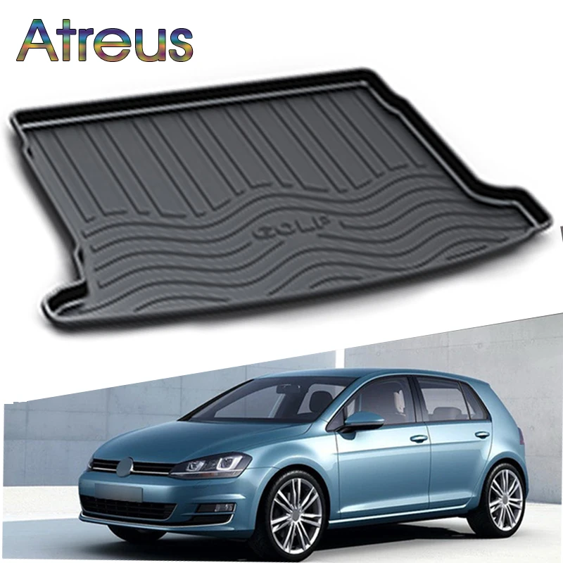 Atreus Car Rear Trunk Floor Mat Durable Carpet For Volkswagen Golf
