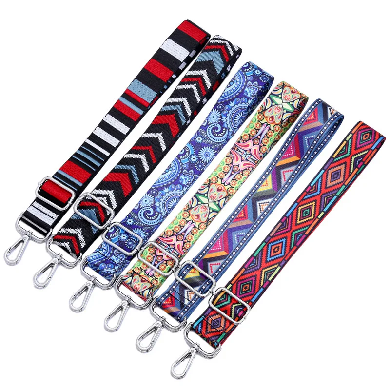 

Nylon Colored Bags Straps Rainbow Belt Accessories Women Adjustable Shoulder Hanger Handbag Straps Decoration Handle Ornament