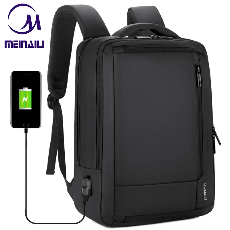 

15inch Multifunction Business Laptop Backpack Waterproof USB charging Men's Travel Tote Student Bag Teenage knapsack school bags