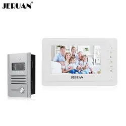 Jeruan 7 дюймов видеофонная дверная система дверной Звонок домофона динамик Интерком Embedded Открытый Бесплатная доставка
