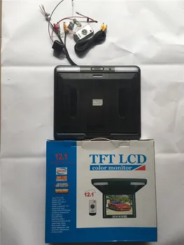 

free TFT LCD roof mount color monitor TV sets for CMB and commercial vehicles power 15W system PAL OR NTSC power supply DC 12V