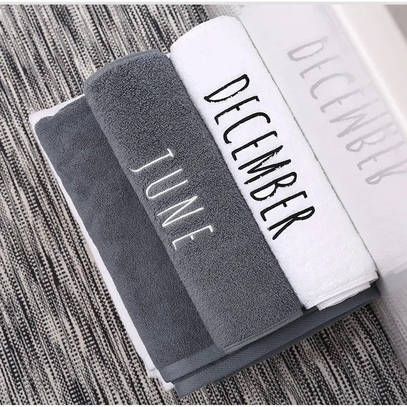 

solid cotton face towel hair dry spa wrap towel gym sport bathroom towels embroidered toallas