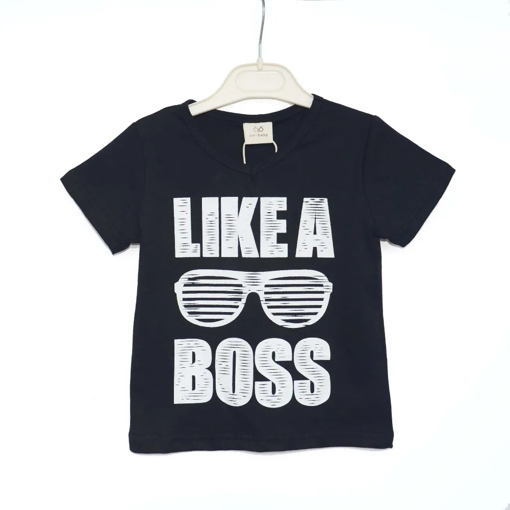 LIKE BOSS T SHIRTS Boys Girls Letter Printed Summer T shirts 2018
