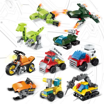 

10 Sets Children Compatible Puzzle Building DIY Detachable Toys S7JN
