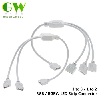 

LED Strip Connector 4pin 5pin HUB 1 to 3 / 1 to 2 RGB RGBW LED Strip Connector