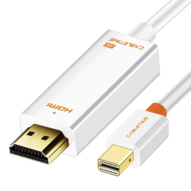 Кабель Cabletime Mini Displayport 1,2 Кабель DP-HDMI Thunderbolt to HDMI кабель адаптер 4K* 2K HDMI DisplayPort кабель 1080P для ТВ N043