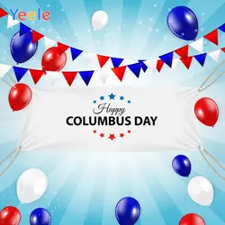 Yeele воздушный шар флаг синий градиент Коламбус день вечерние фотографии фоны индивидуальные фотографические фоны для фотостудии