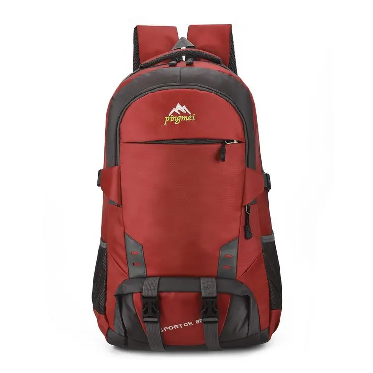 Водонепроницаемый мужской рюкзак 80L унисекс, дорожная сумка, спортивная сумка, рюкзак для кемпинга, альпинизма, пешего туризма, альпинизма для мужчин - Цвет: Красный