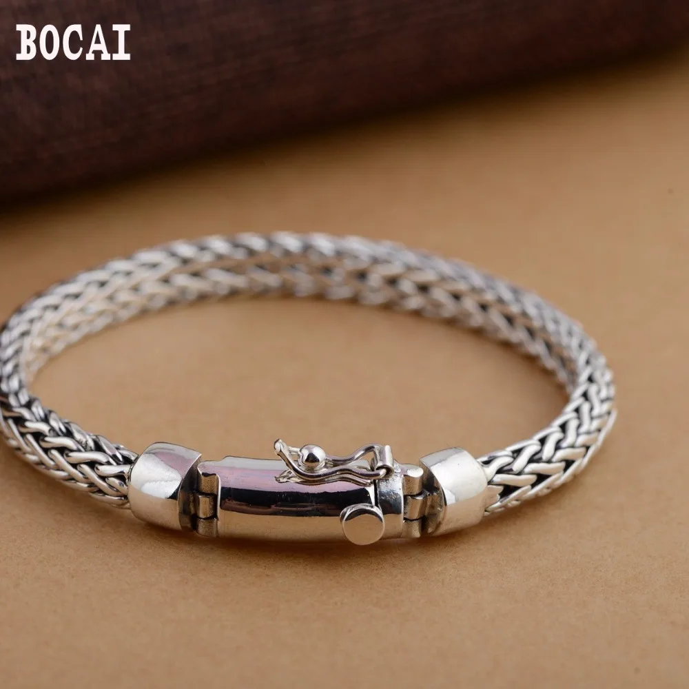 S925 silver jewelry wholesale fashion Thailand handmade silver buckle