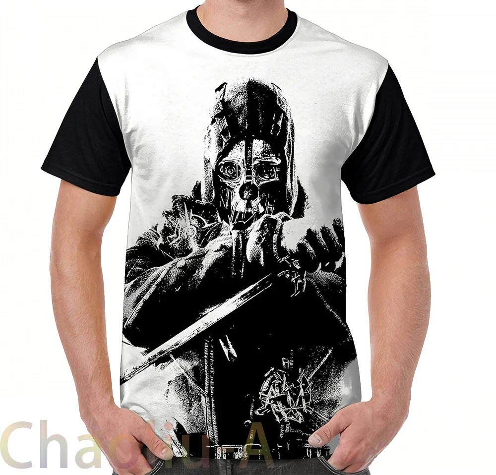 

Weathered Corvo Dishonored T-Shirt men funny printed t shirt women tops tees Short Sleeve Casual tshirts