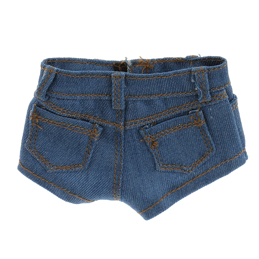 DollAccessories Dolls Shorts 1/6 Blue Denim Shorts Blue Jeans for 12 inch Kumik    Female Figures Body Clothes Gift