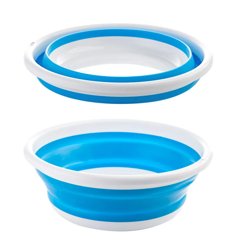 Baby Portable Washbasin Baby Bath Tub Folding Washbasin Newborn Infant Face Foot Butt Wash Basin Travel Retractable Washbasin