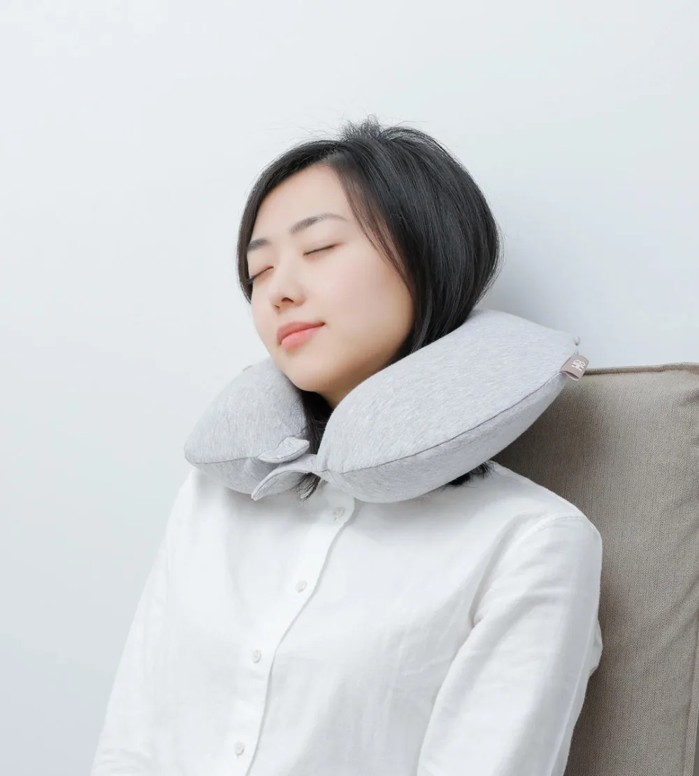 Xiaomi Mijia 8H U Shape Memory Foam Neck Protective Pillow Antibacterial Portable Cushion Lunch Break Pillows for Office Flight (11)