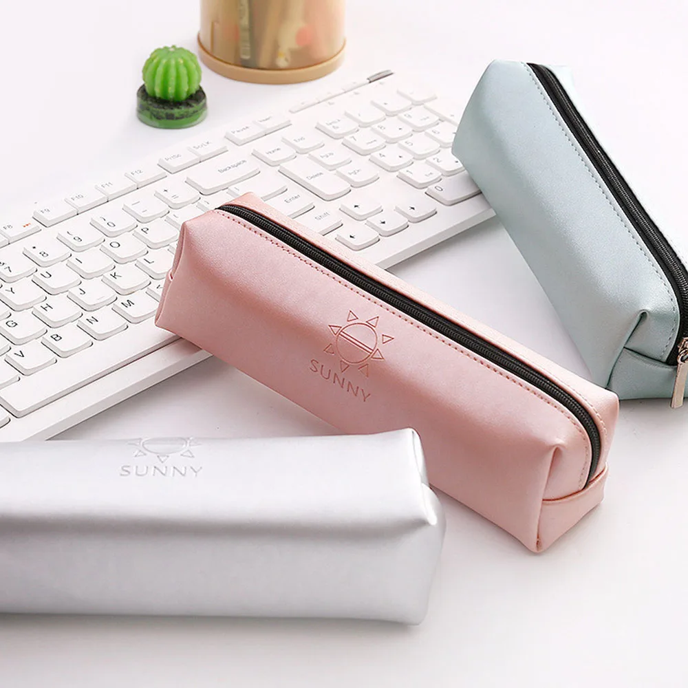 

Scrub Candy Colors Pencil Case Canvas Zipper Estuches School Pencil Box Pencilcase Pencil Bag Stationery Office School Supplies