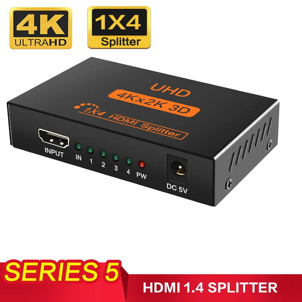 1 в 2 Выход HDMI split ter 4K HDCP 2,2 1080p видео HDMI переключатель усилитель раздельный для PS3 HDTV Xbox PC redmi notebook - Цвет: Series 5