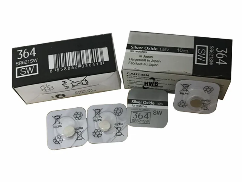 20X Brand Silver Oxide Watch Battery 364 SR621SW 621 1.55V 100