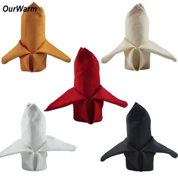 

Ourwarm 100Pcs Wedding Table Napkins Knitted Table Napkin Cotton Handkerchief Cloth Diner Wedding Party Table Decorations
