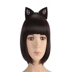 Детская черная повязка на голову с кошачьими ушками, модная женская повязка для волос, Сексуальная повязка на голову для дня рождения
