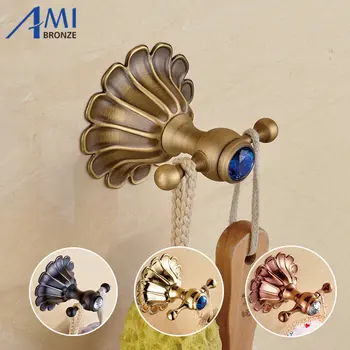

12-Petals Series Antique/Gold/Black/Rose Brass Hooks Bathroom Hardwares Accessories Robe Hooks Clothes Hook wall mounted