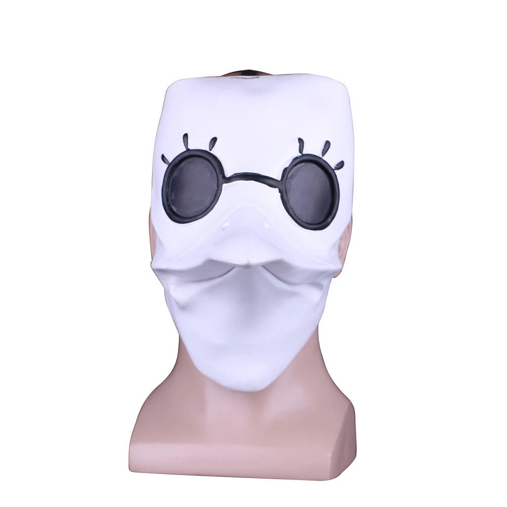 plague doctor mask Beak Mask Long Nose Cosplay Fancy Mask Gothic Retro Rock Leather Halloween beak Mask white (3)