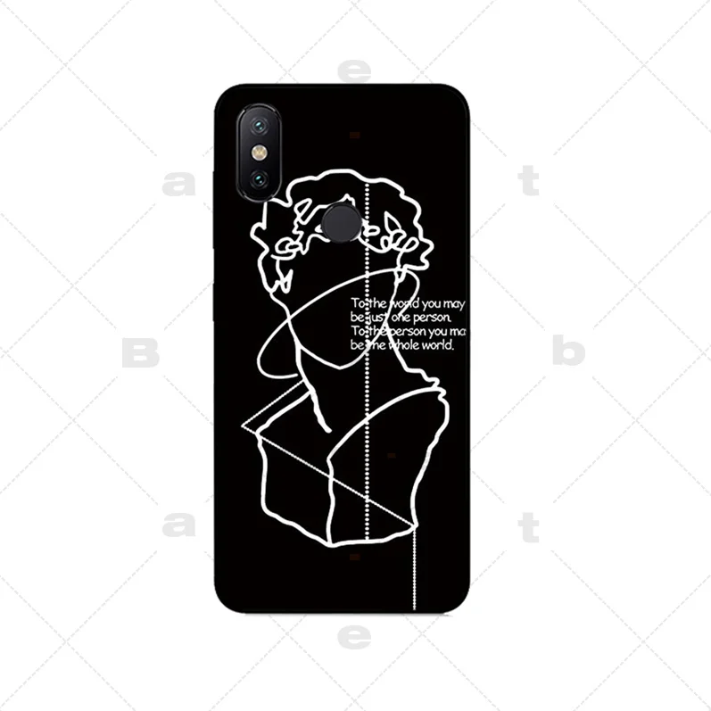 Vintage David Graphic Phone Cases For iPhone XS XR XS Max X 6 6S 7 8 Plus 5 5S SE Black Soft TPU Phone Back Cover Coque