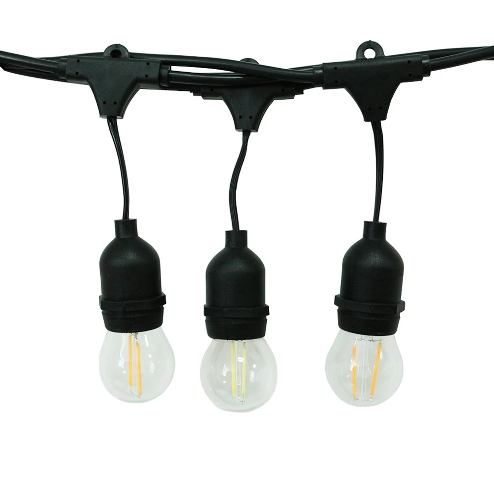 SXZM 10M 10LED Waterproof Commercial Outdoor Grade String Lights E27 filament bulb Street Garden Patio Backyard Holiday Lighting SXZM 10M 10LED Waterproof Commercial Outdoor Grade String Lights E27 filament bulb Street Garden Patio Backyard Holiday Lighting
