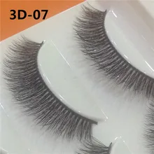 5 пар 3D ручной работы Поддельные ресницы натуральный длинный толстый Повседневный макияж толстый крест тушь для ресниц