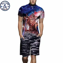 Динозавр животных печати 3D для мужчин's комбинезон с коротким рукавом рубашка забавный комбинезон, комбинезон шаровары рабочая одежда лето одна деталь