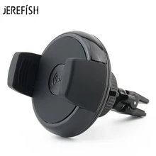 JEREFISH QI Беспроводное Автомобильное зарядное устройство для сотового телефона с вентиляционным отверстием, автомобильный держатель, беспроводное зарядное устройство, для iphone 8 Plus X беспроводное автомобильное зарядное устройство