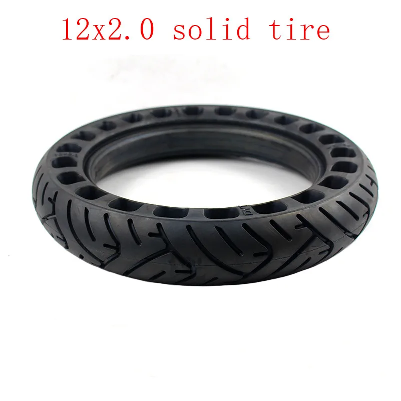 Size 12 Inch Non-inflatable Tubeless Solid Wheel Tyre 12x2.0 12x2.125 for Many Gas Scooter E-bike Hoverboard Self BalancingParts