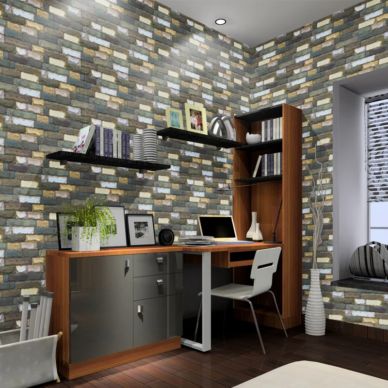 

Stone wall Wallpaper Roll papel de parede 3D Living Room Background Wall Decor Art Wall Paper ST-1024