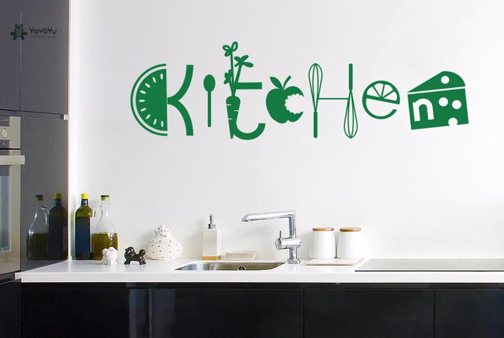 

YOYOYU Vinyl Wall Decal Assorted Kitchen Fruit And Vegetable Whisk Room Removable Home Decoration Stickers FD185