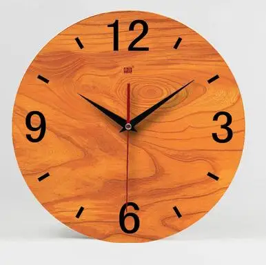 070343 бесшумные настенные часы, модные креативные, персональные, деревянное домашнее украшение, кварцевые, современный дизайн, saat reloj de pared horlose - Цвет: 3
