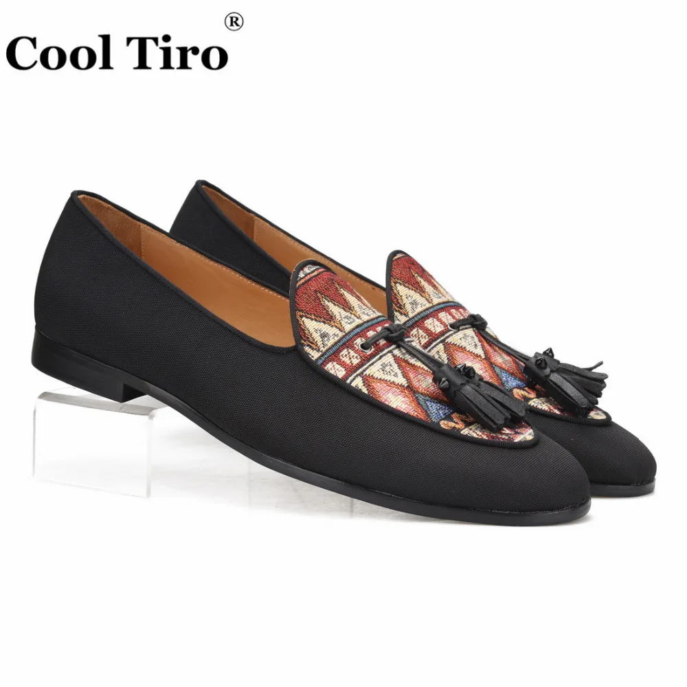 black canvas Loafers (1)