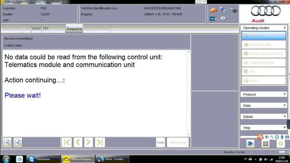 

032019 Vas 5054A Odis 5.0.6 with Engineering 9.04 GEKO online coding login