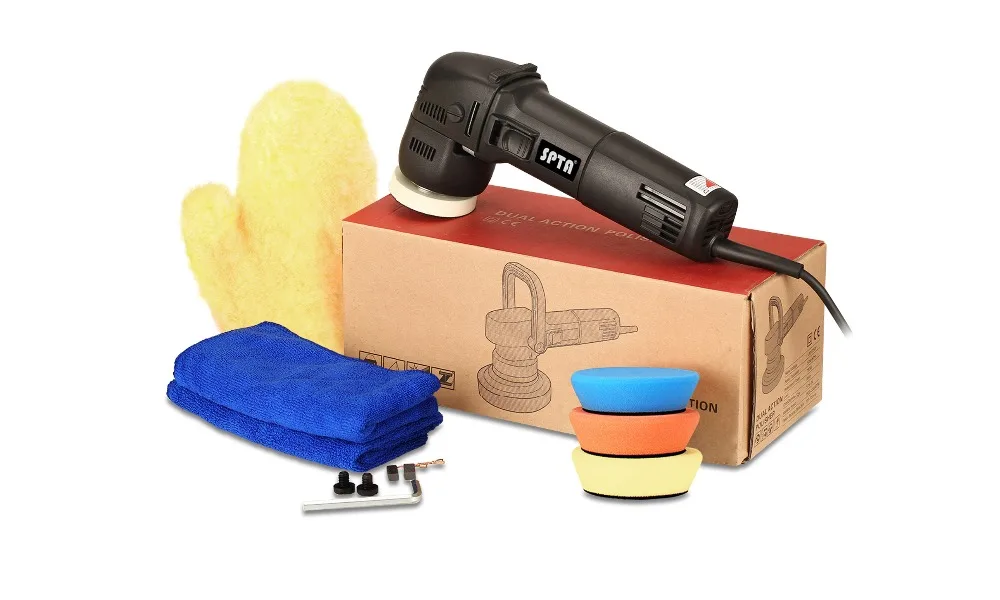 SPTA 3 Inch 10mm/700W 6 Variable Speed Orbital Polisher DA Car Polisher