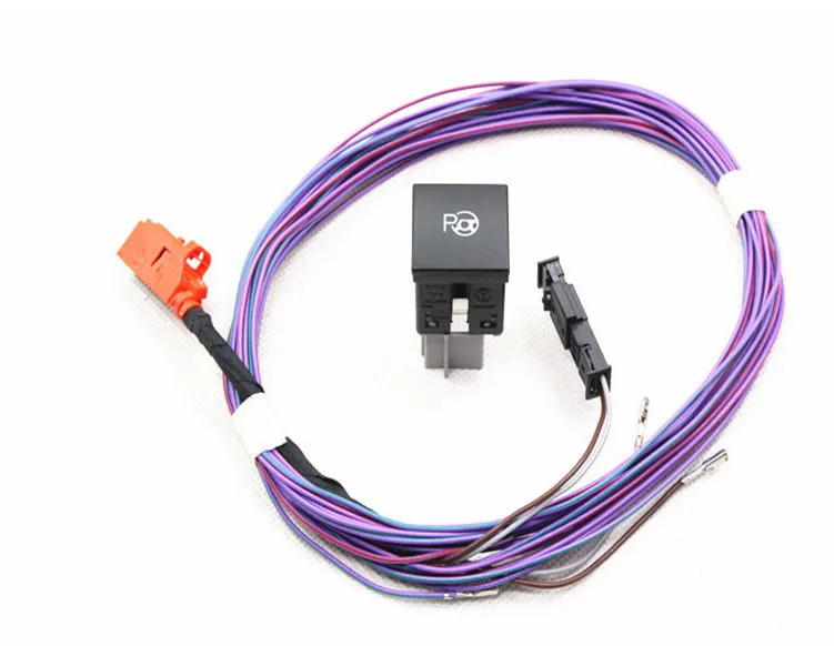 OEM PARKING SWITCH BUTTON + Wire harness 6 PIN FOR VW Volkswagen GOLF