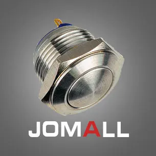 

16mm metal push utton switch with Flat round