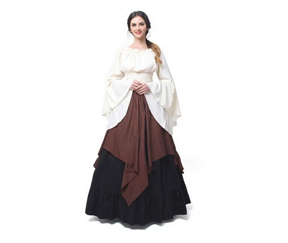 

High Quality Long Medieval Gothic Renaissance Dress Costume Women Adult Renaissance Dress Gowns For Girls Cosplay