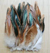50 pçs 12.5-20cm cor natural galo penas roupas jóias chapéu natal decoração do feriado faisão cauda plumas de frango