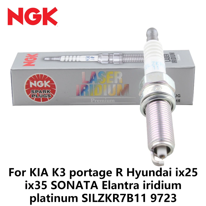 4/piece NGK Car Spark Plugs For KIA K3 portage R Hyundai ix25 ix35 SONATA Elantra iridium platinum SILZKR7B11 9723 4/piece NGK Car Spark Plugs For KIA K3 portage R Hyundai ix25 ix35 SONATA Elantra iridium platinum SILZKR7B11 9723