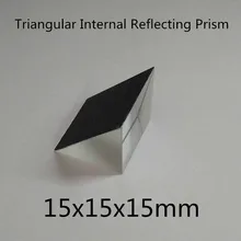 2 шт. 15x15x15mm под прямым углом K9 треугольная внутренняя отражающая Призма линза