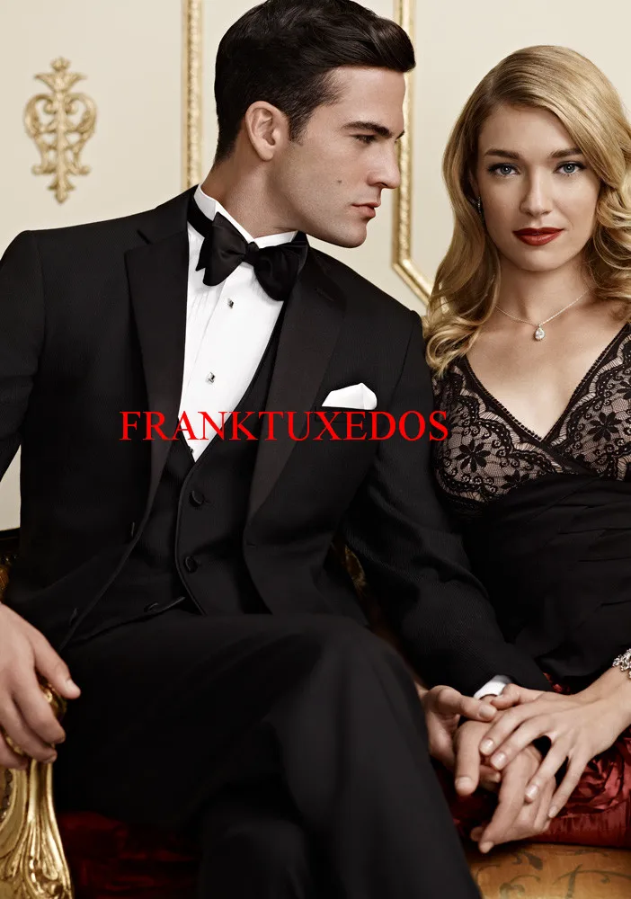 

Tailored Notch lapelGroom Men Suit TuxedosFormal dress MenBest Man Groomsmen Prom Suits Men Wedding Suits(Jacket+Pants+vest+Tie)
