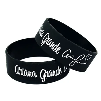 

OBH 25PCS Debossed Ariana Grande Silicone Rubber Wristband for Music Concert