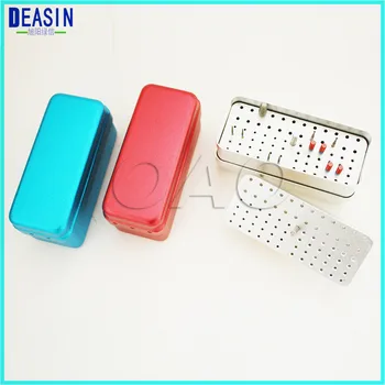 

72 Holes Dental Disinfection Burs Holder Block Stand Autoclavable Sterilizer Box Dentist Lab Equipment endo box
