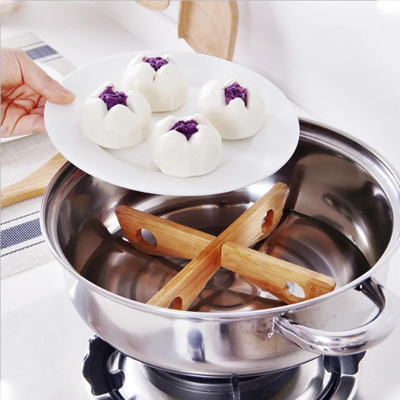 Bamboo Heat Resistant Pan Mats Removable Pot Mat Holder Cooking