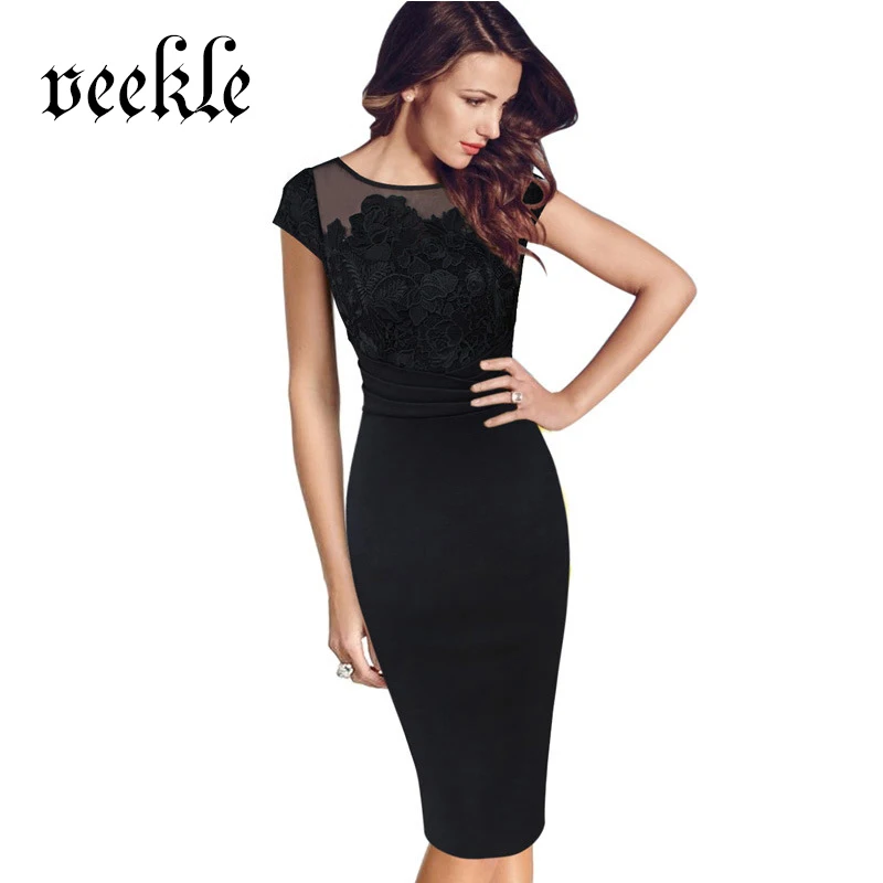 VEEKLE Women 2017 Summer Crochet Embroidery Floral Plus