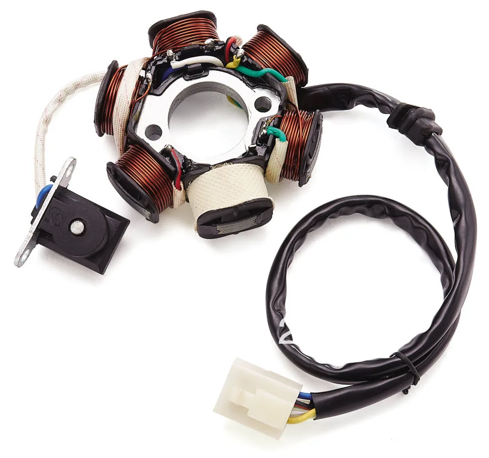 Scooter stator assembly 6 coil coil GY6 for Motorcycle 125ccin Motorbike Ingition from