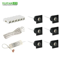 YLSTAR дизайн AC85-265V встраиваемые 6x4 W светодиодный мини-прожектор комплект Светодиодный прожектор потолочное освещение