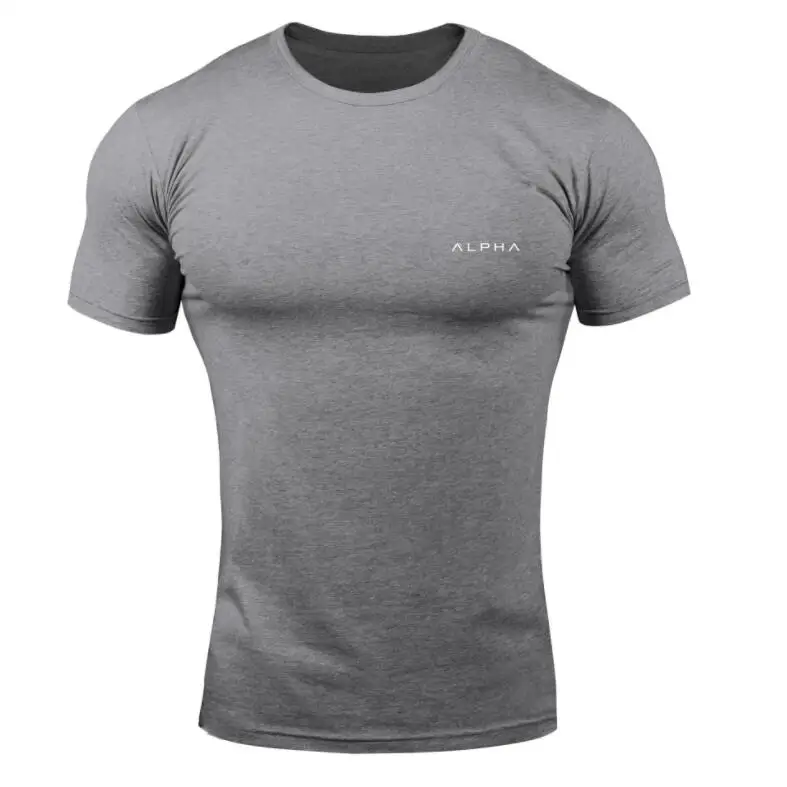 Мужская брендовая футболка, камуфляж, бодибилдинг, дышащие хлопковые рубашки, мужские с коротким рукавом для тренировок, мужские повседневные футболки - Цвет: picture color